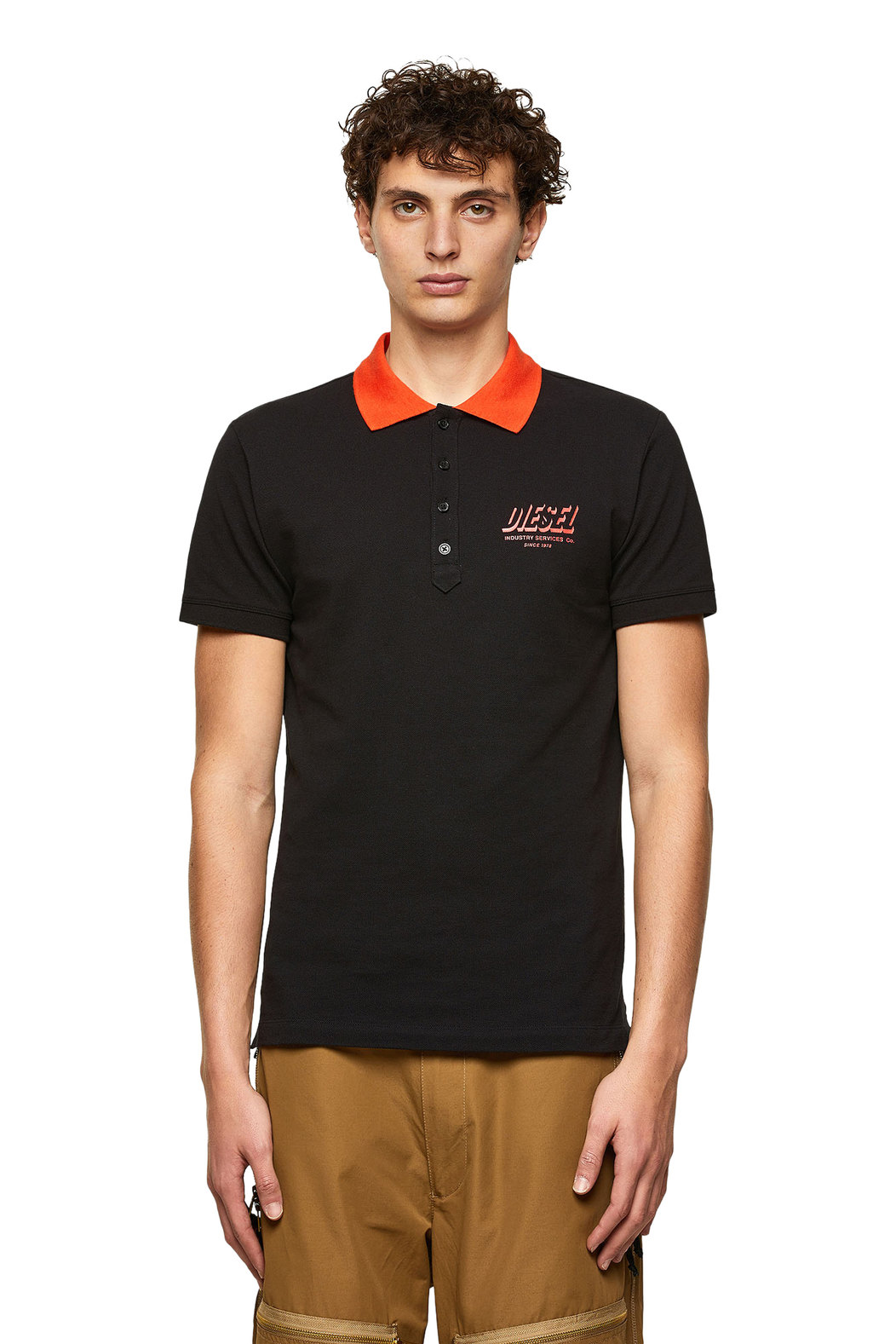 Polo shirt with Diesel Industry prints