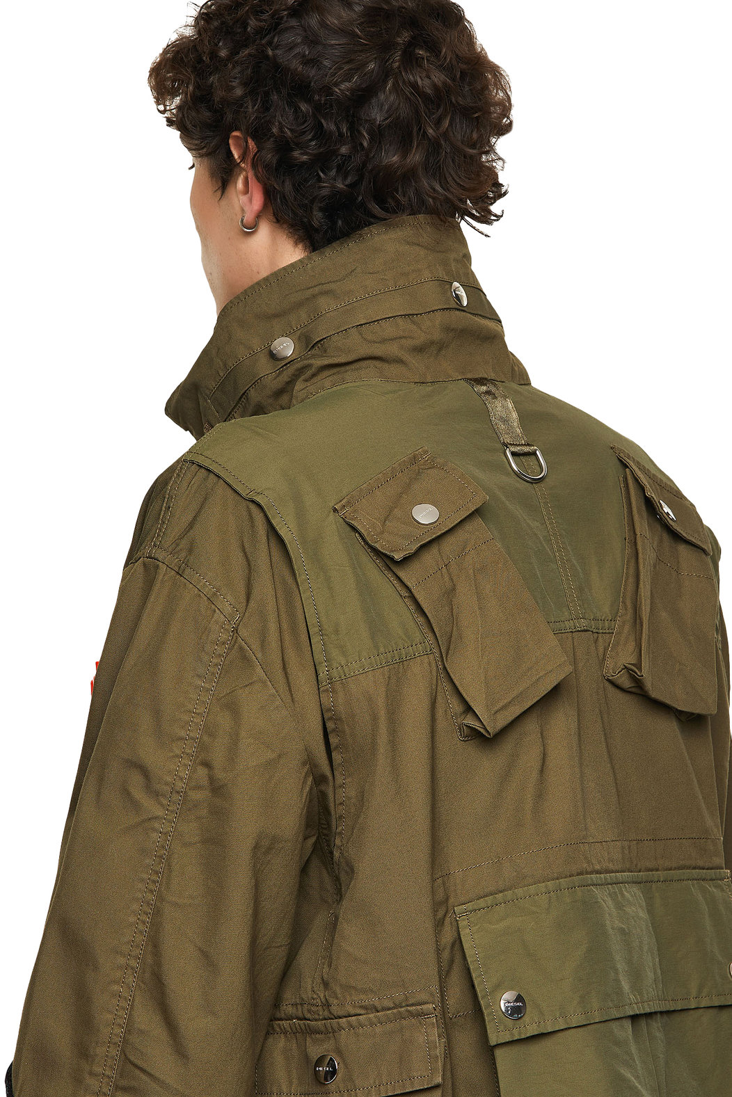 Panelled jacket with 3D pockets