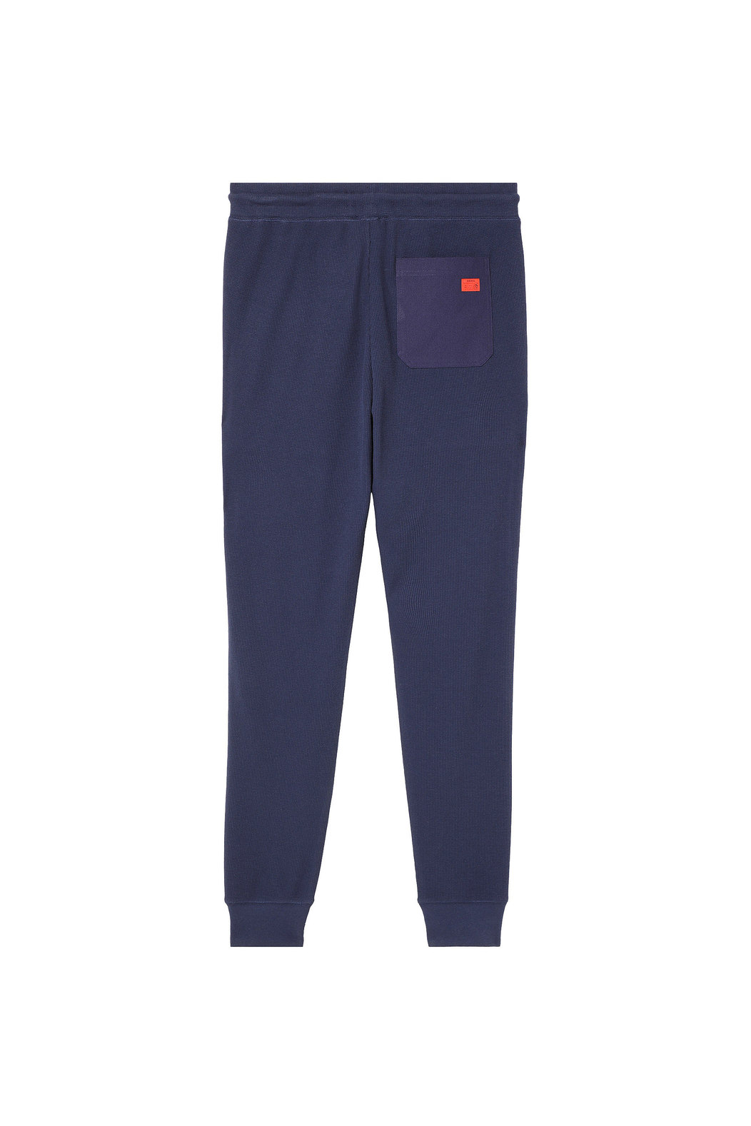 Waffle-knit sweatpants with embroidery