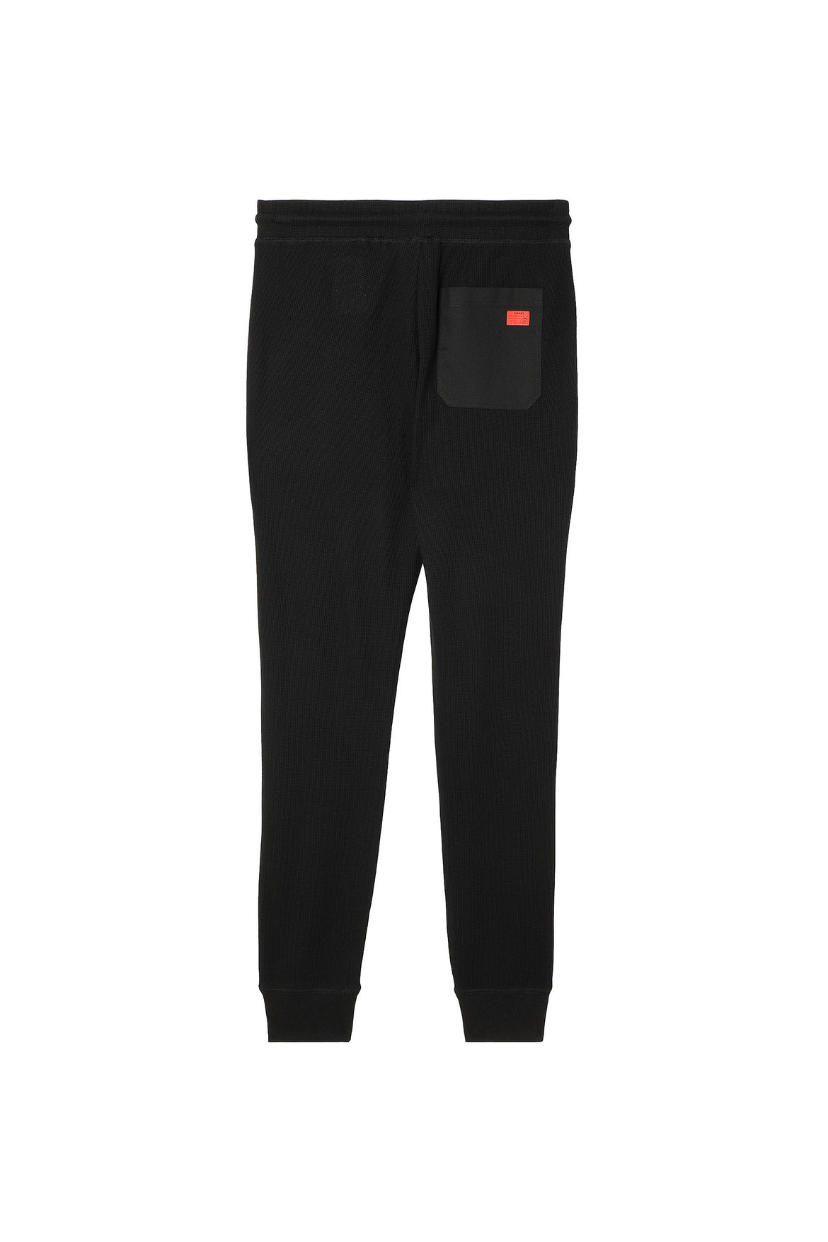 Waffleknit sweatpants with embroidery Diesel