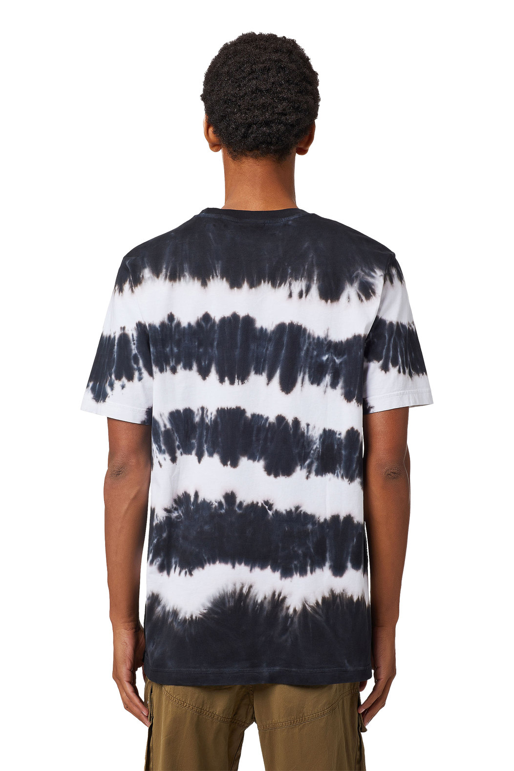 Tie-dye T-shirt with reflective print