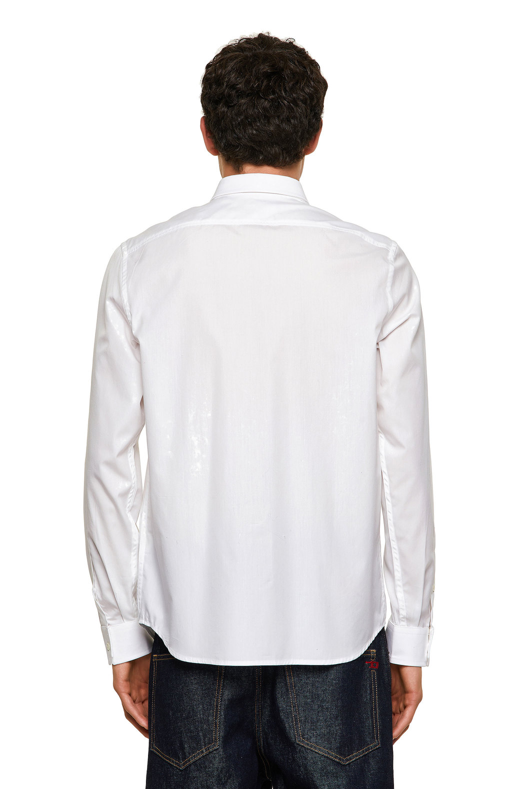 Long-sleeve shirt in cotton poplin