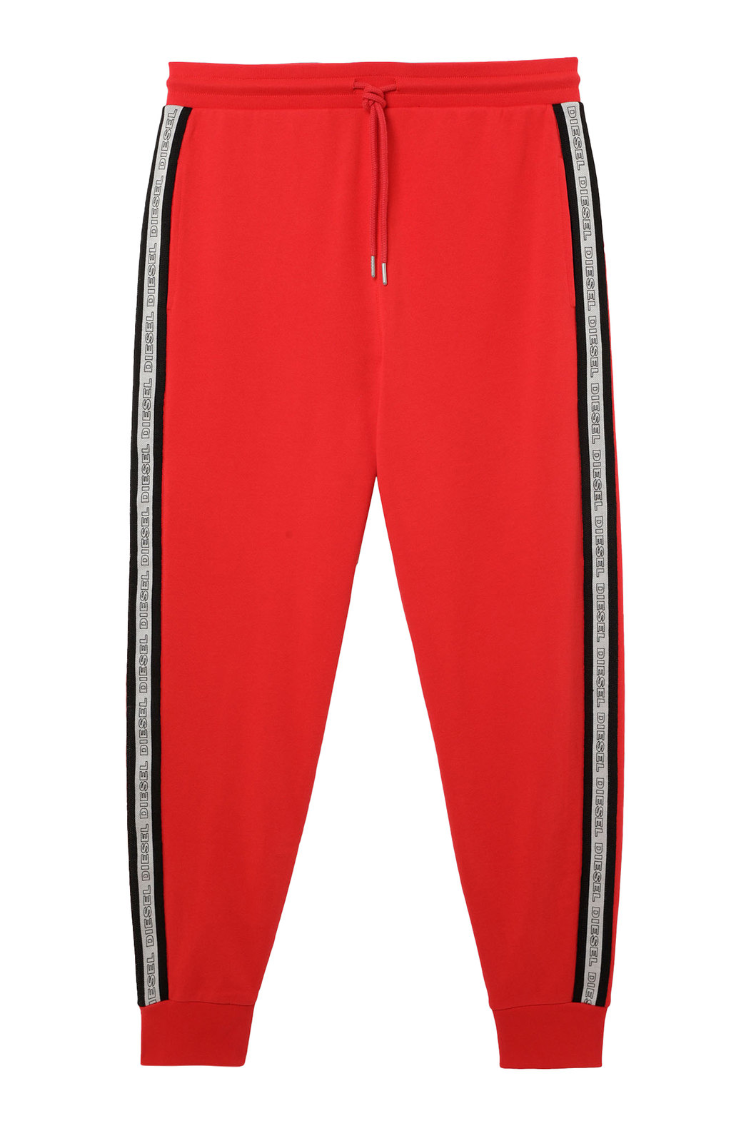 Sweatpants with knitted logo bands