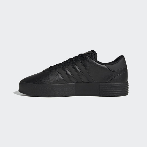 adidas black court shoes