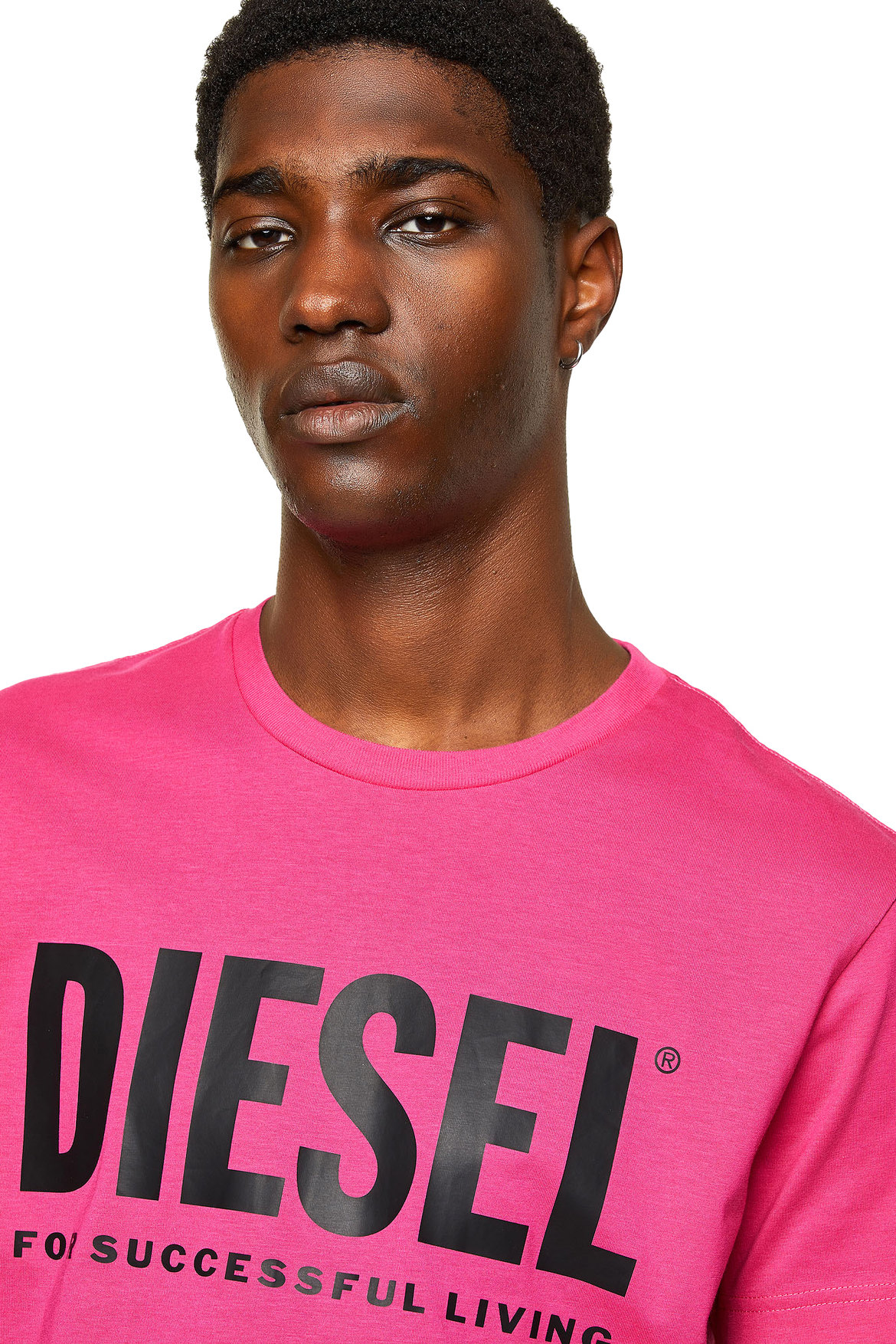 Logo T-shirt in fine cotton jersey | Diesel