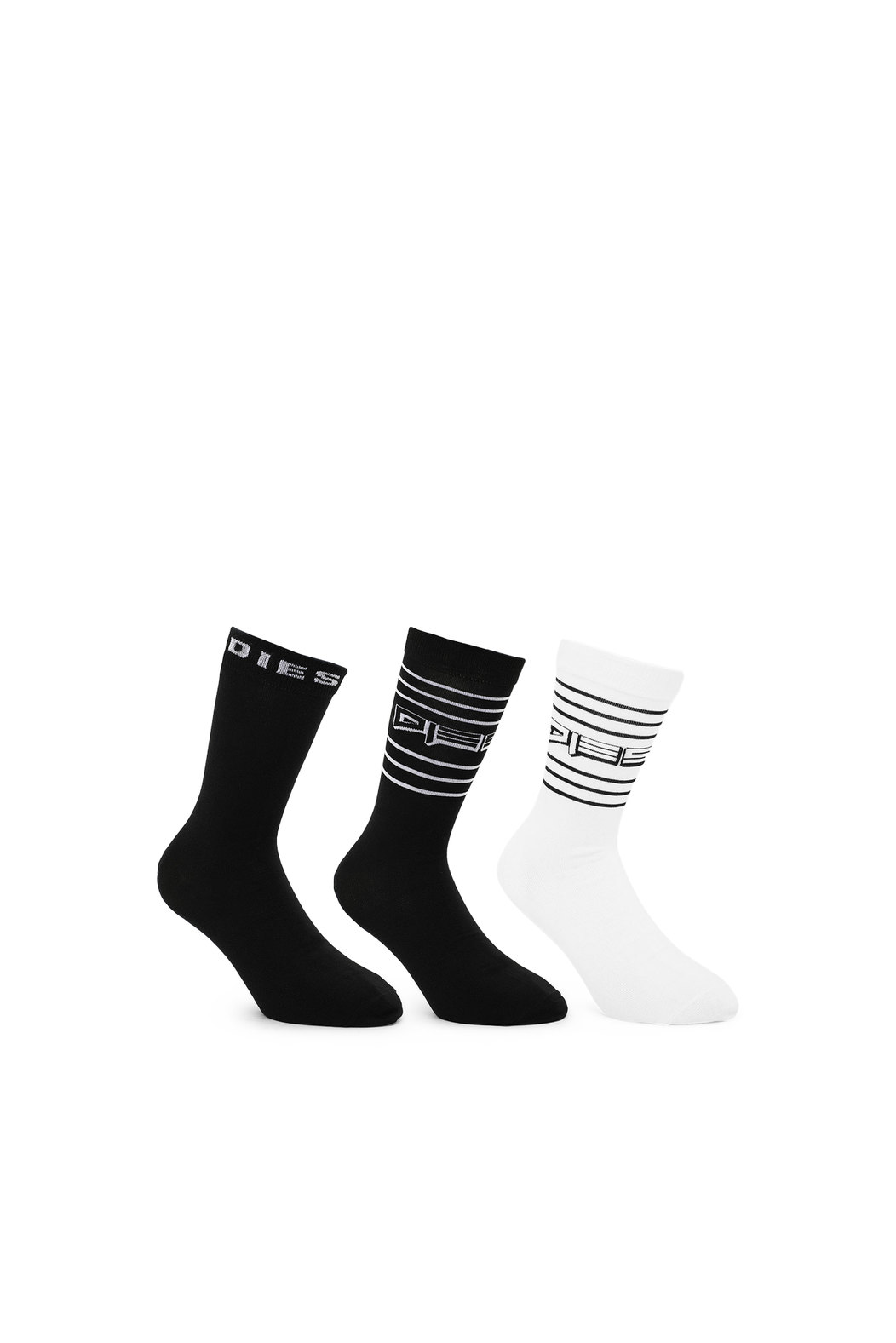 Three-pack of socks with striped motif