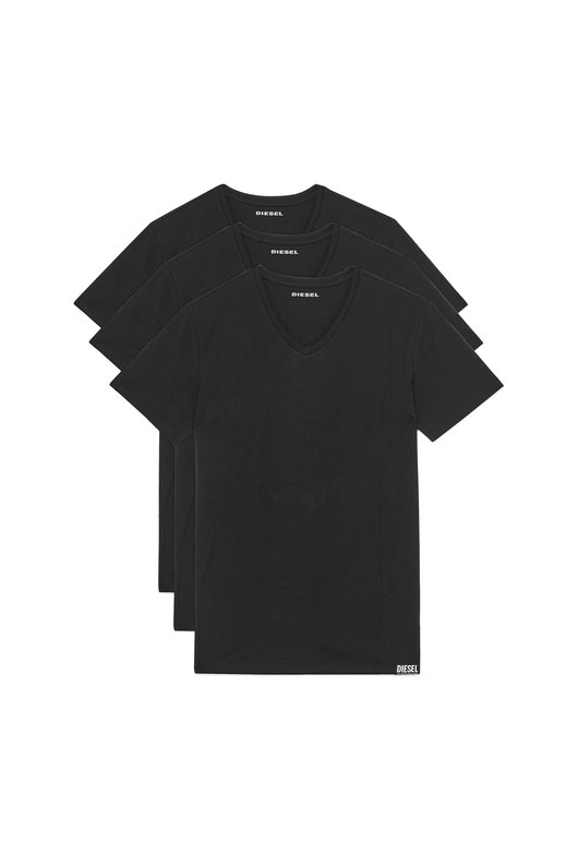 Three-pack of stretch cotton V-neck T-shirts
