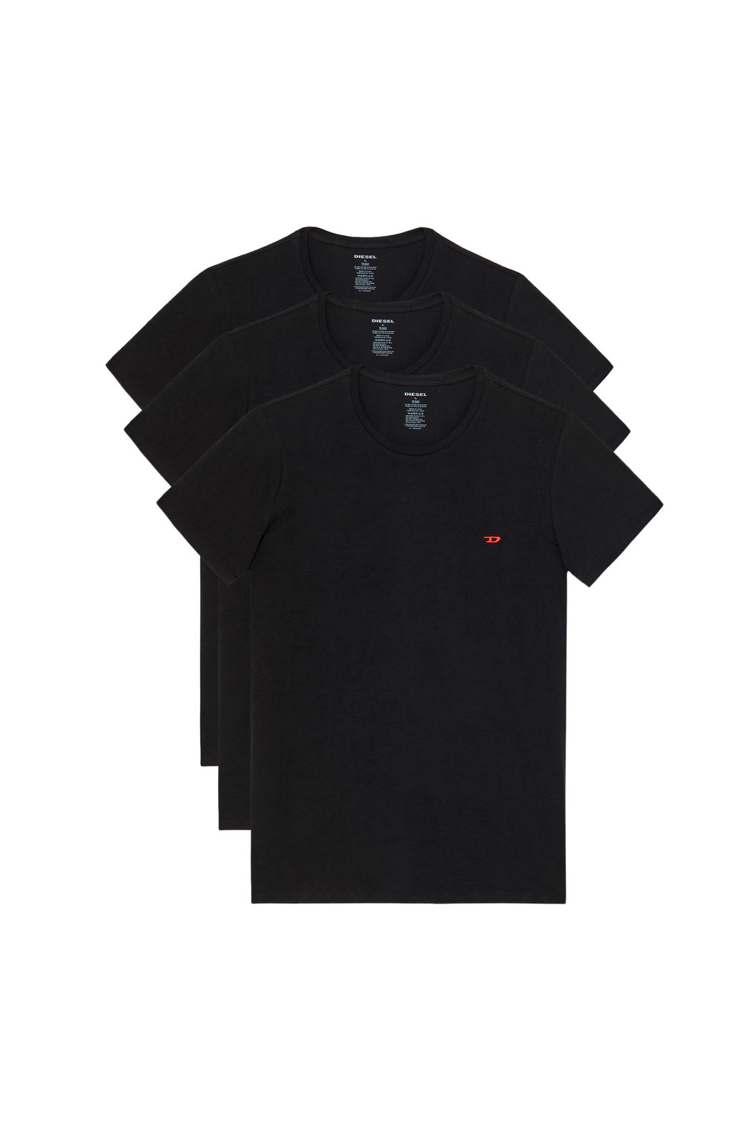 Three pack of T-shirts with D logo