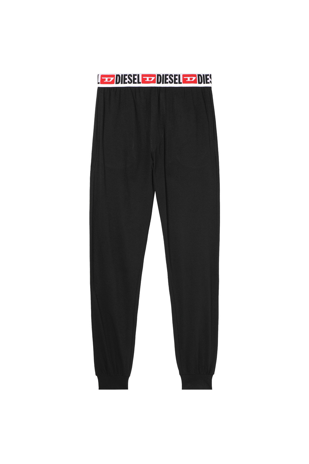 Pyjama pants with all-over logo waist