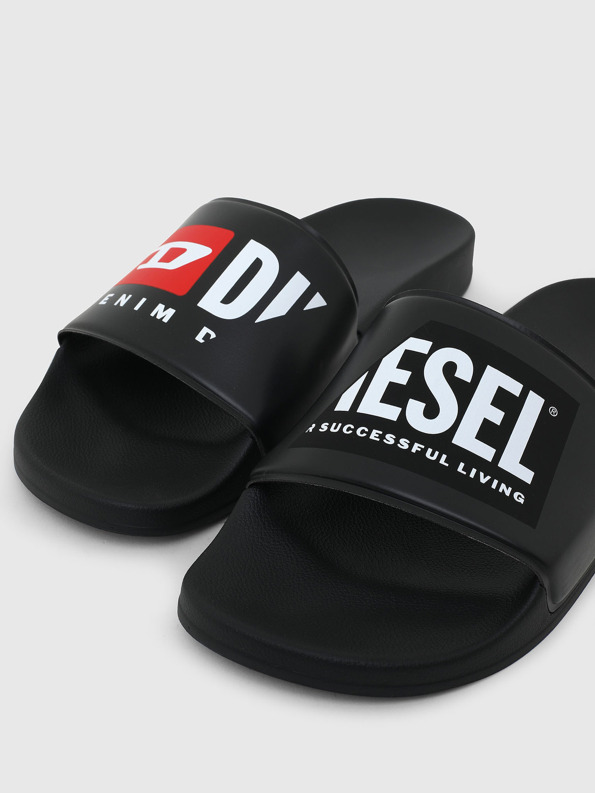 Pool slides with double logo | Diesel