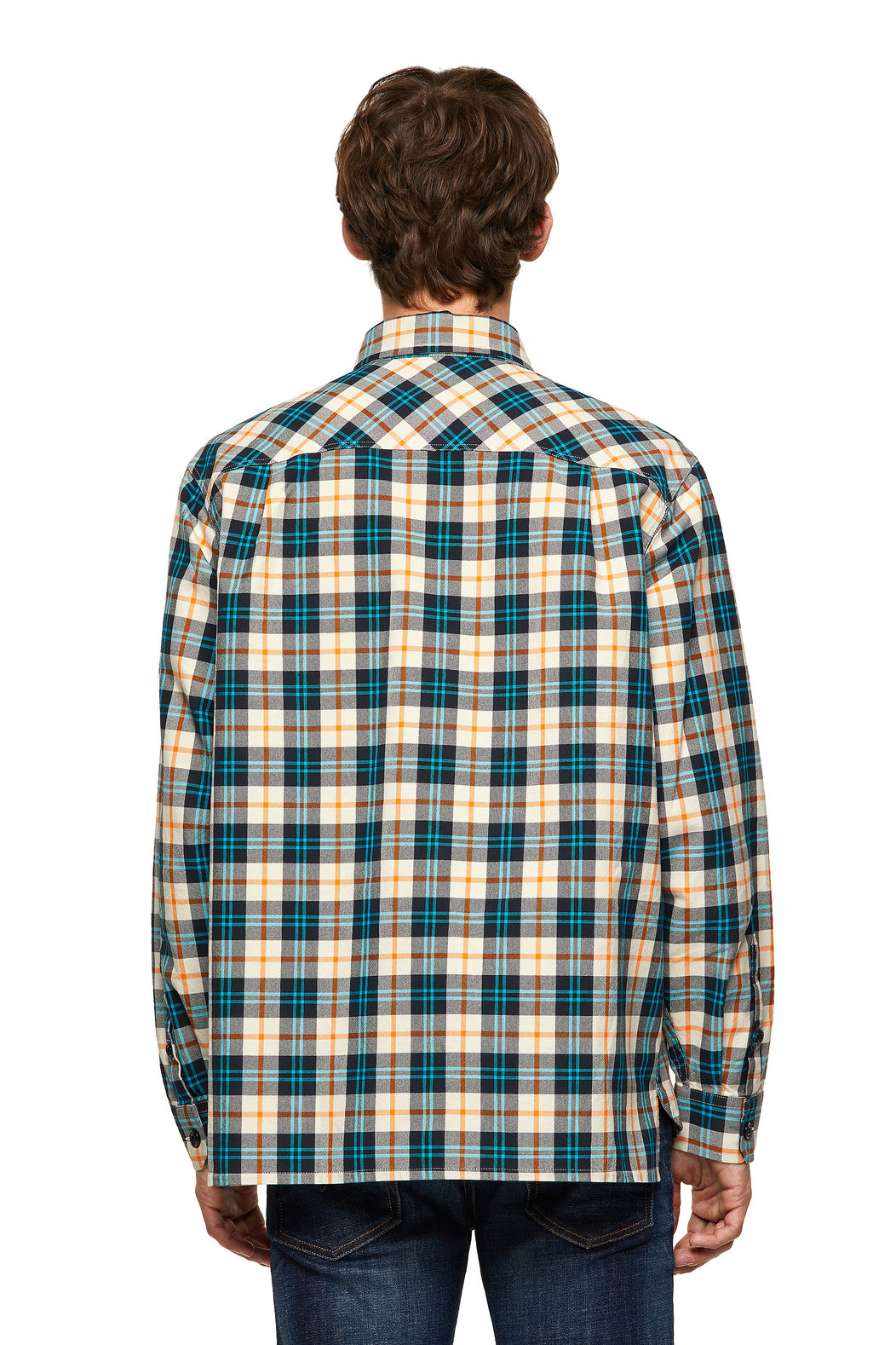 Green Label shirt in check Oxford