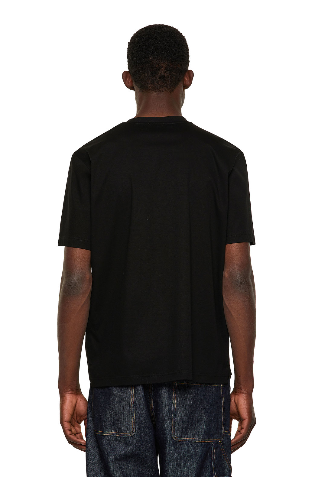 T-shirt with flap chest pocket