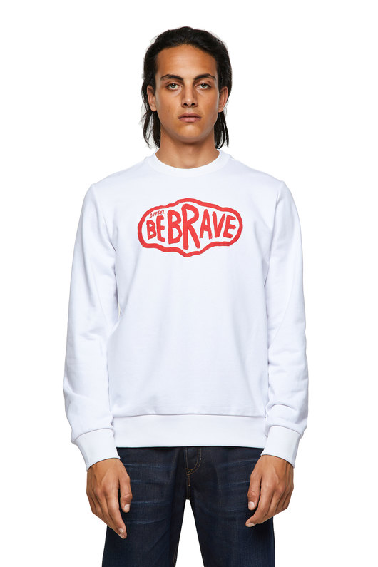 Sweatshirt with Be Brave print