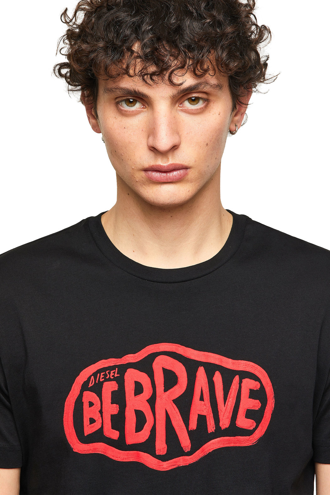 Green Label T-shirt with Be Brave print