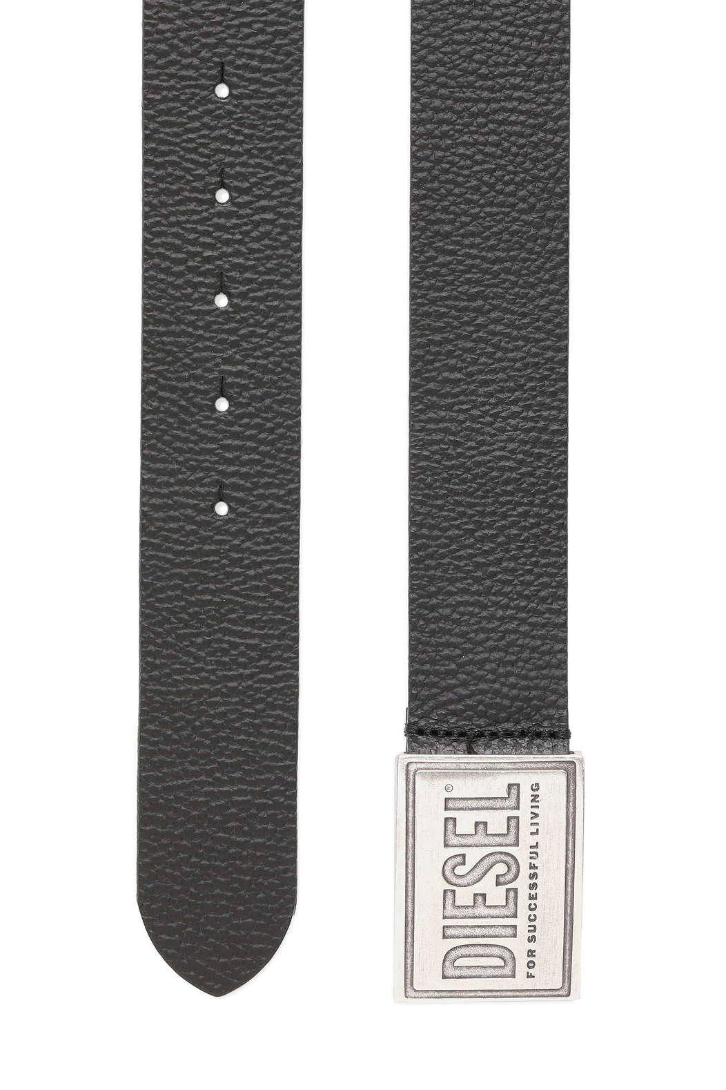 Belt in textured leather
