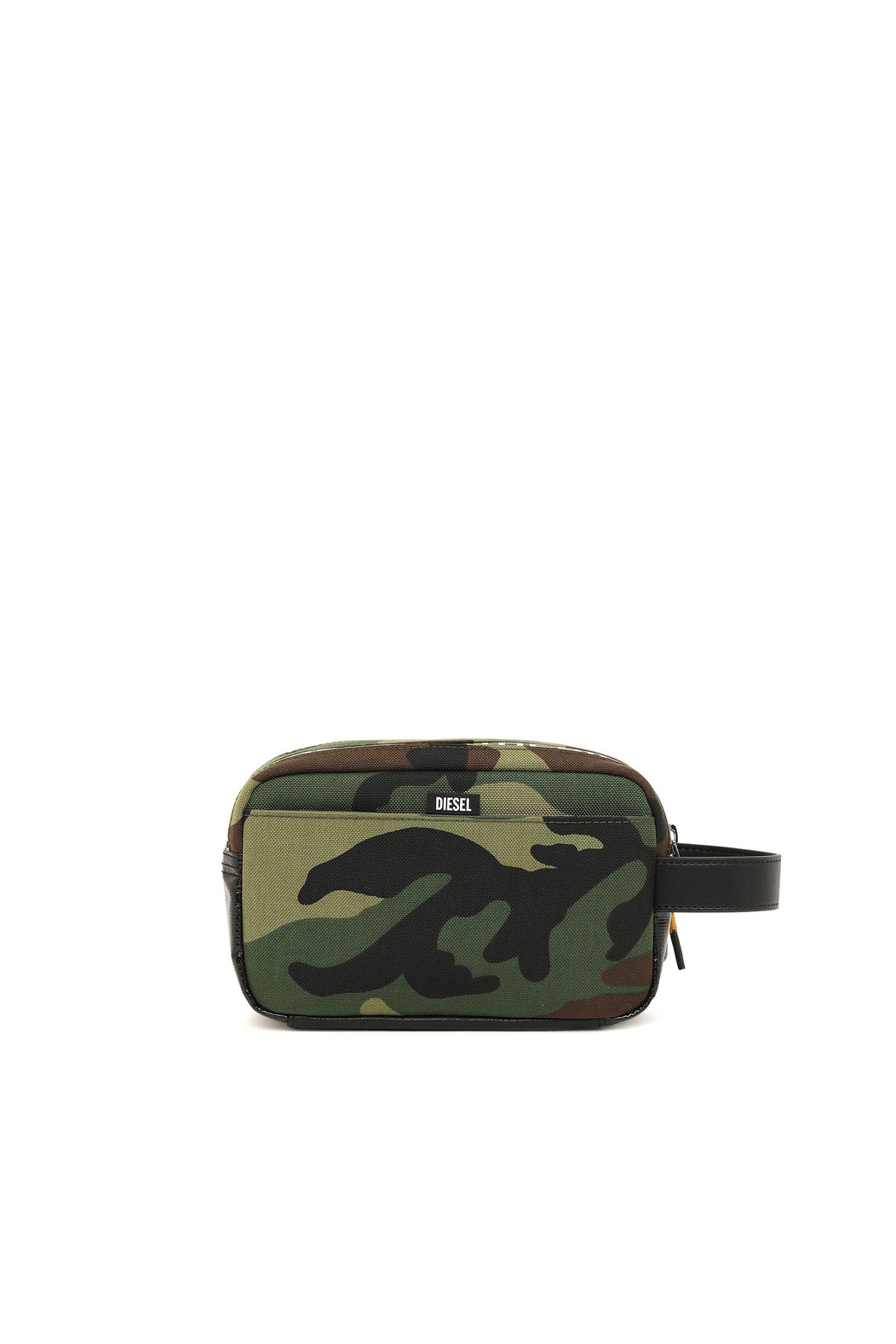 Wash bag in camouflage fabric