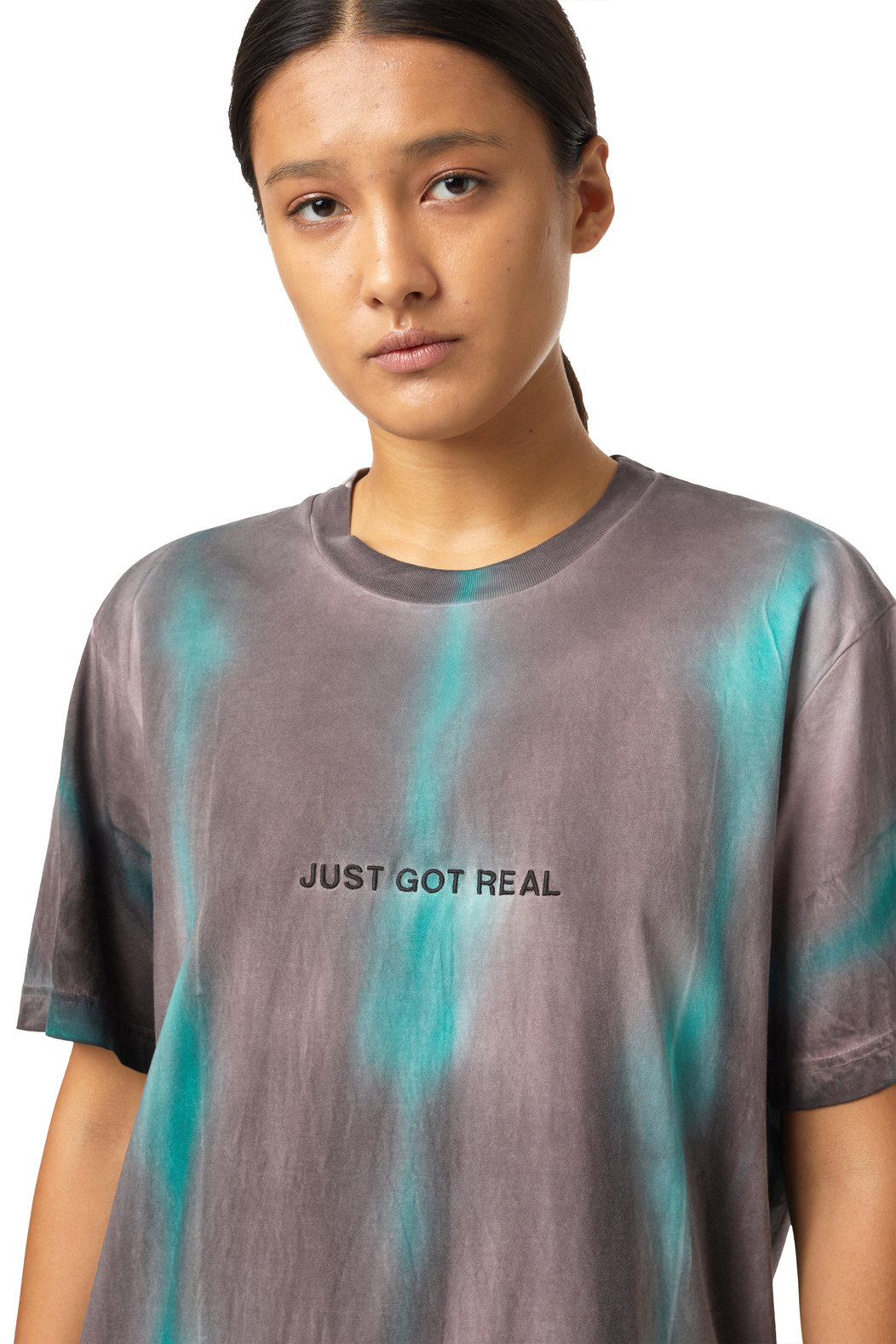Tie-dye T-shirt with batik effect