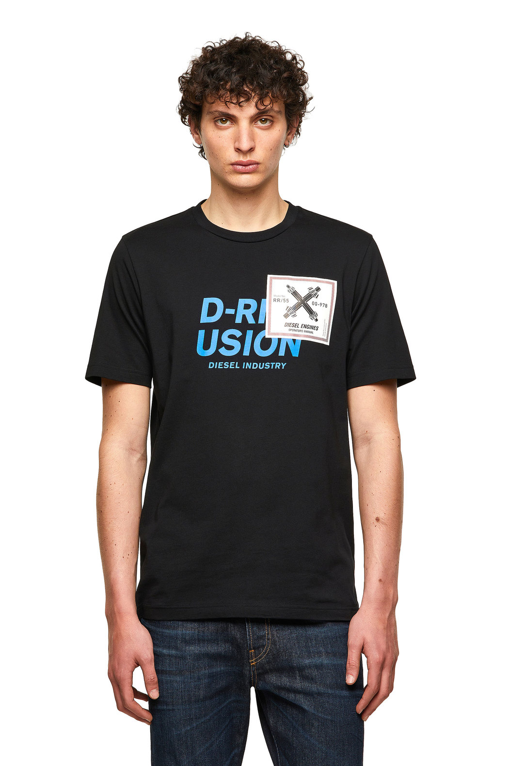 T-Shirt With Diesel Industry Print