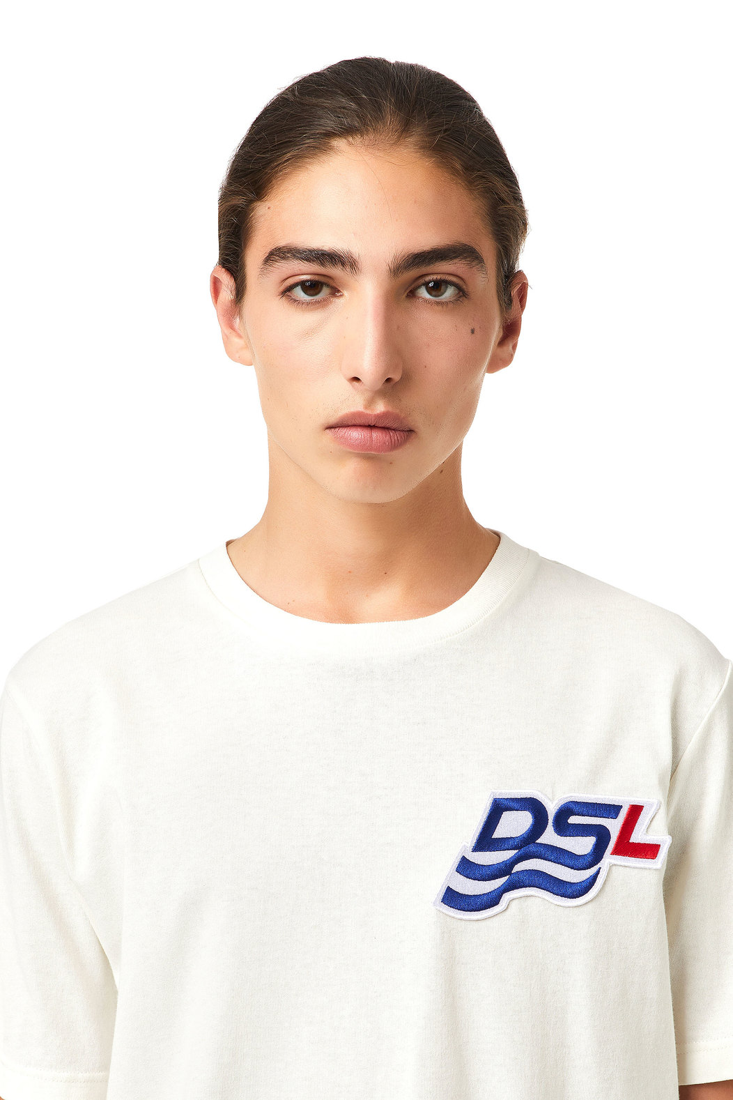 T-Shirt With Dsl Wave Patch