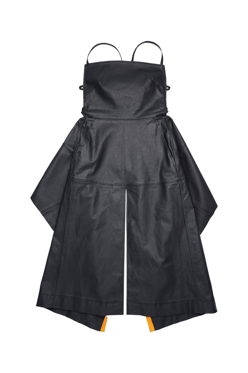 Strappy Dress In Coated Canvas
