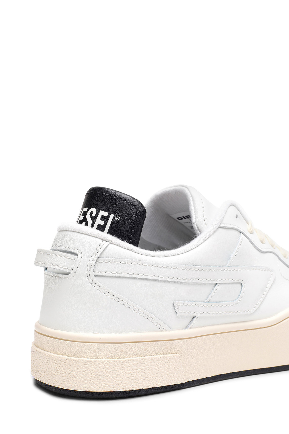 Leather Low-Top Sneakers With D Logo | Diesel