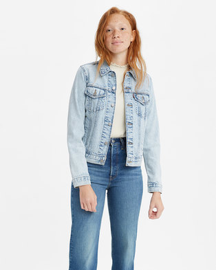 Levi's NEW HERITAGE TRUCKER JACKET Turn The Tide | Women \ Women's clothing  \ Jackets Brands \ #Marki - 3 \ Levi's