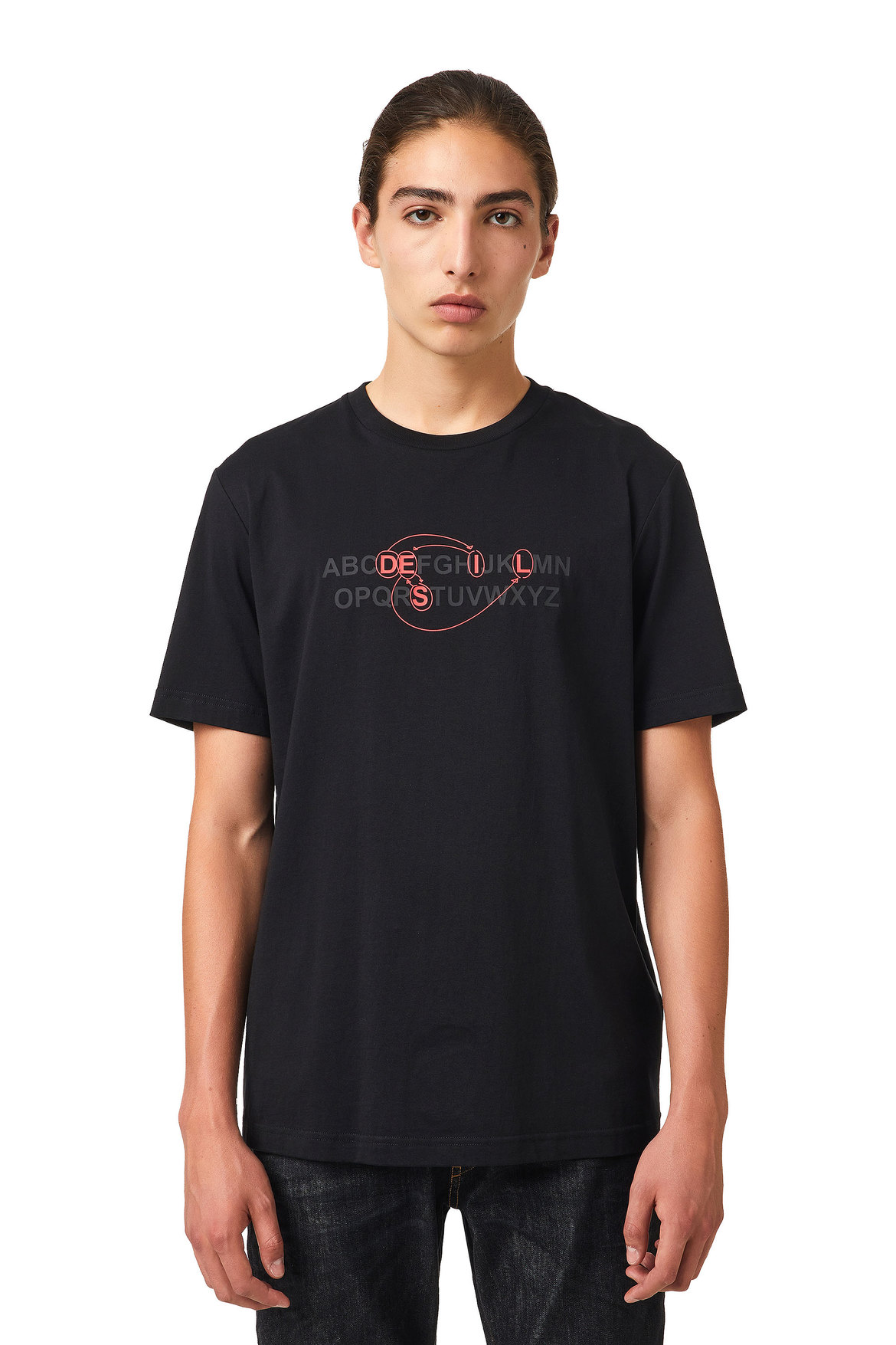 T-Shirt With Alphabet Logo | Diesel
