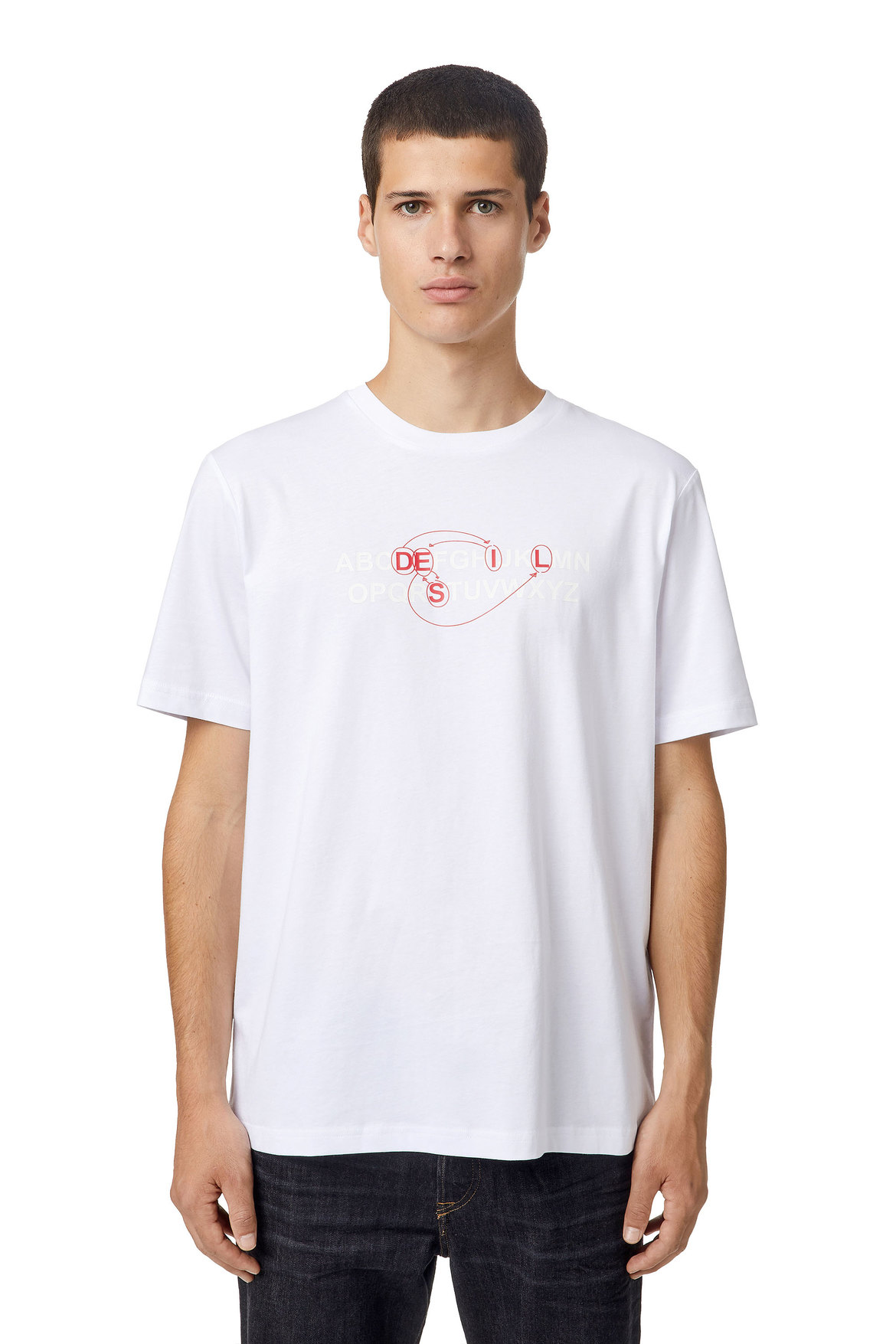 T-Shirt With Alphabet Logo | Diesel