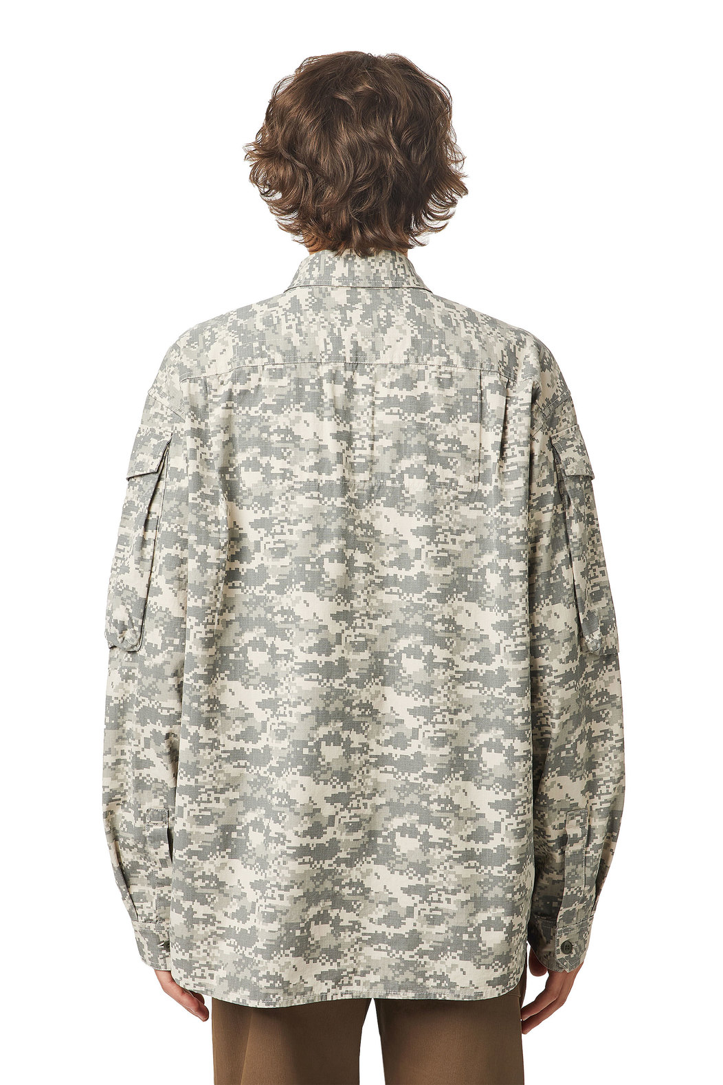 Ripstop Shirt With Camouflage Print