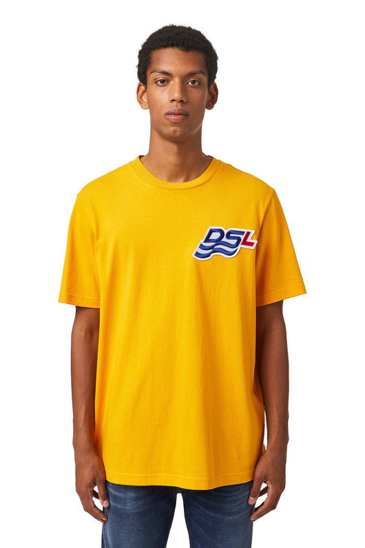 T-Shirt With Dsl Wave Patch
