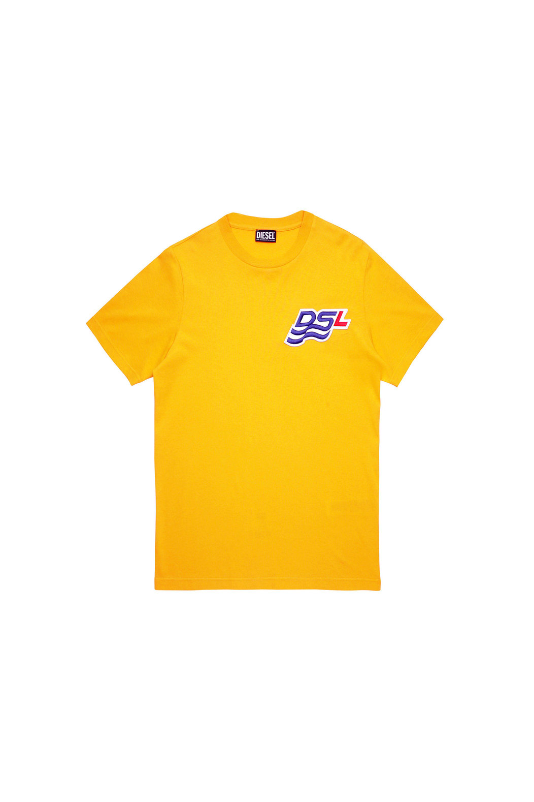 T-Shirt With Dsl Wave Patch | Diesel