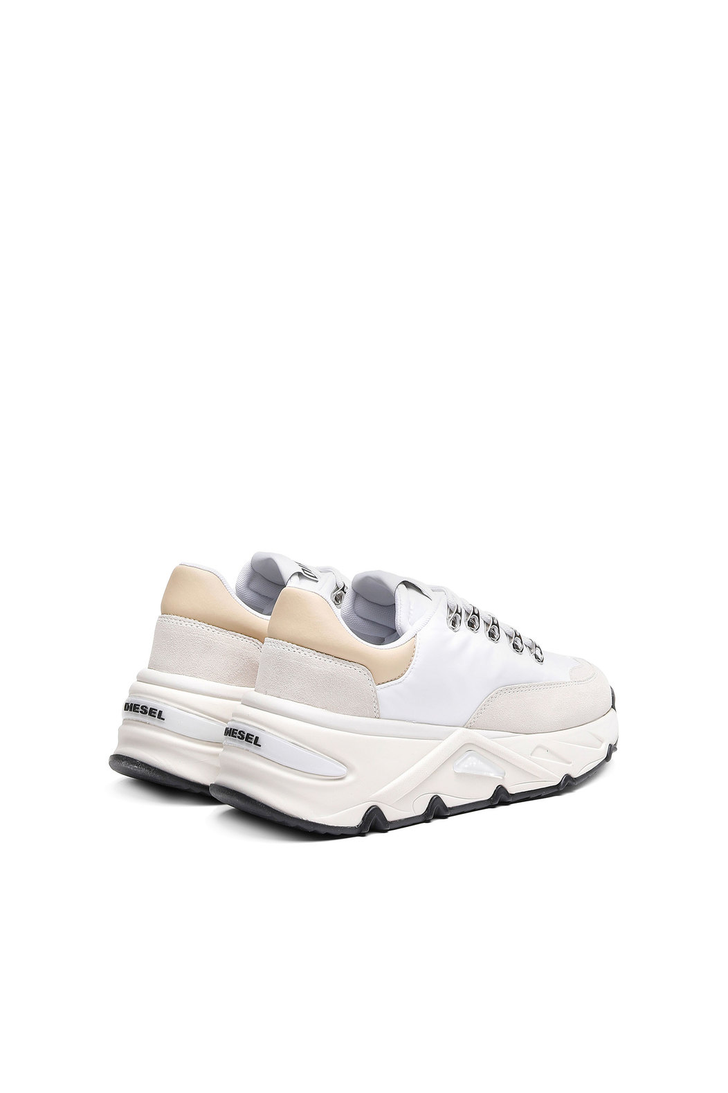 Chunky sneakers in nylon and suede