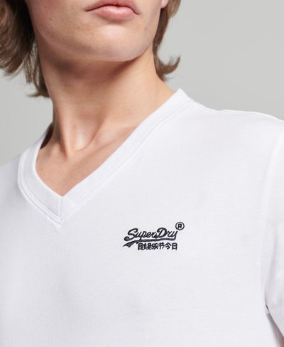 Organic Cotton Vintage Logo V-Neck T-Shirt