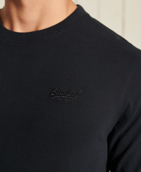 Organic Cotton Vintage Logo Embroidered Top