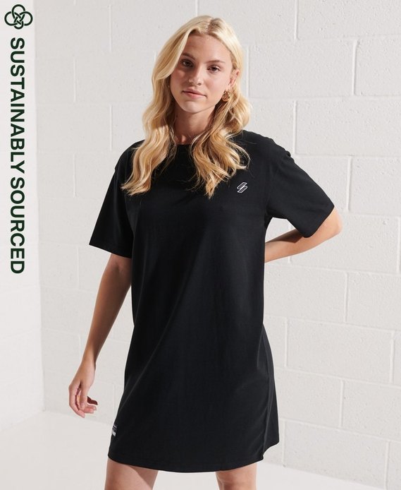 Organic Cotton Code Essential T-Shirt Dress Superdry