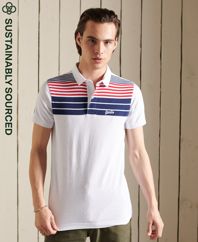 Organic Cotton Academy Stripe Polo Shirt