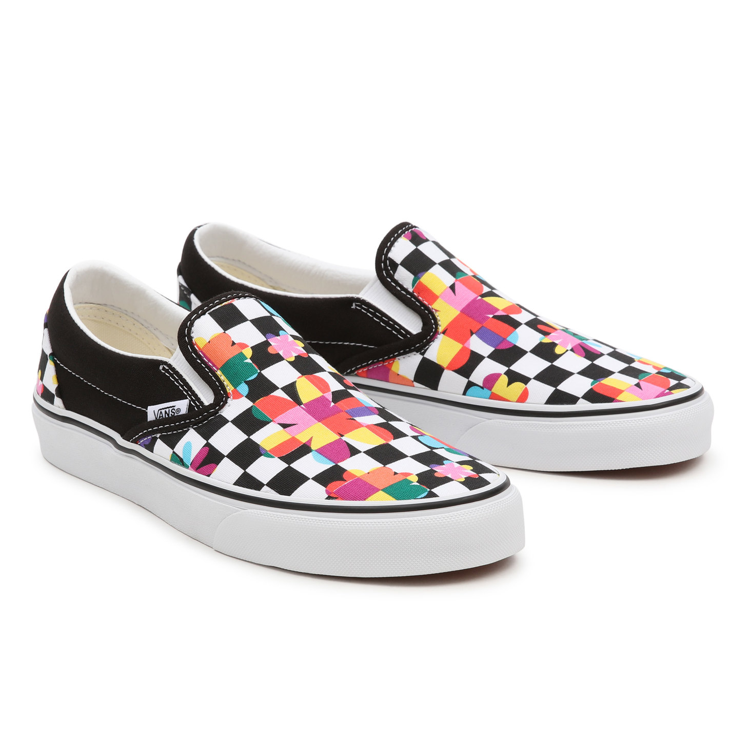 FLORAL CHECKERBOARD CLASSIC SLIP-ON | Vans