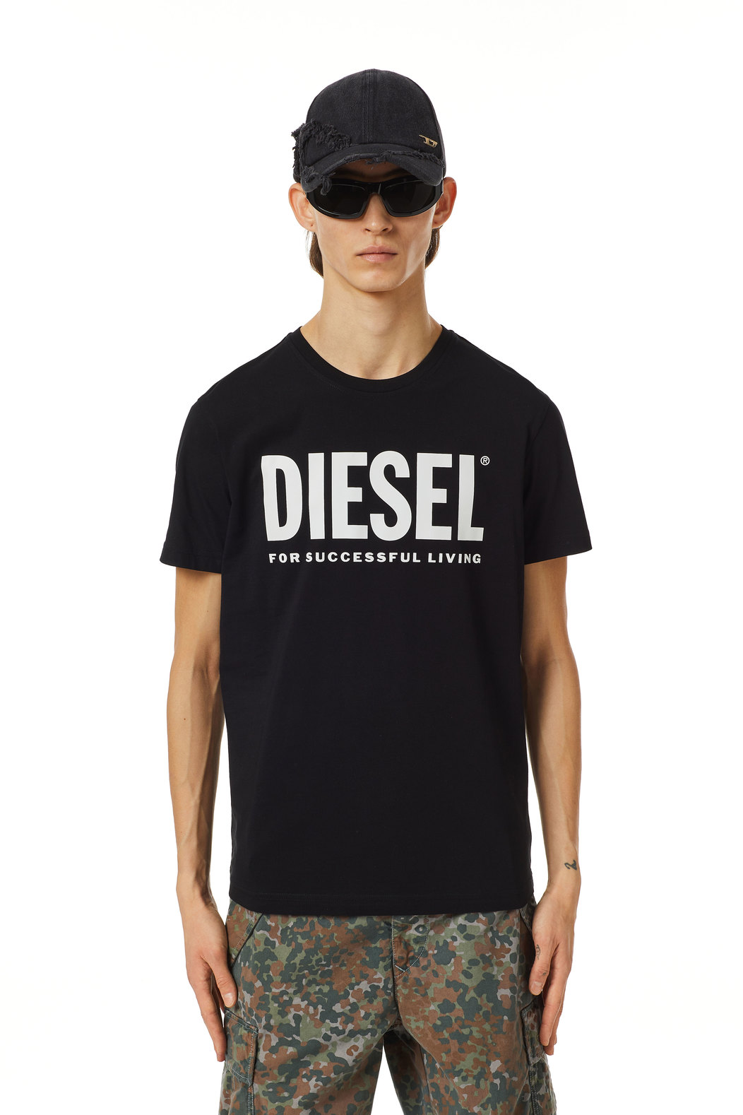 Green Label T-shirt with logo print | Diesel