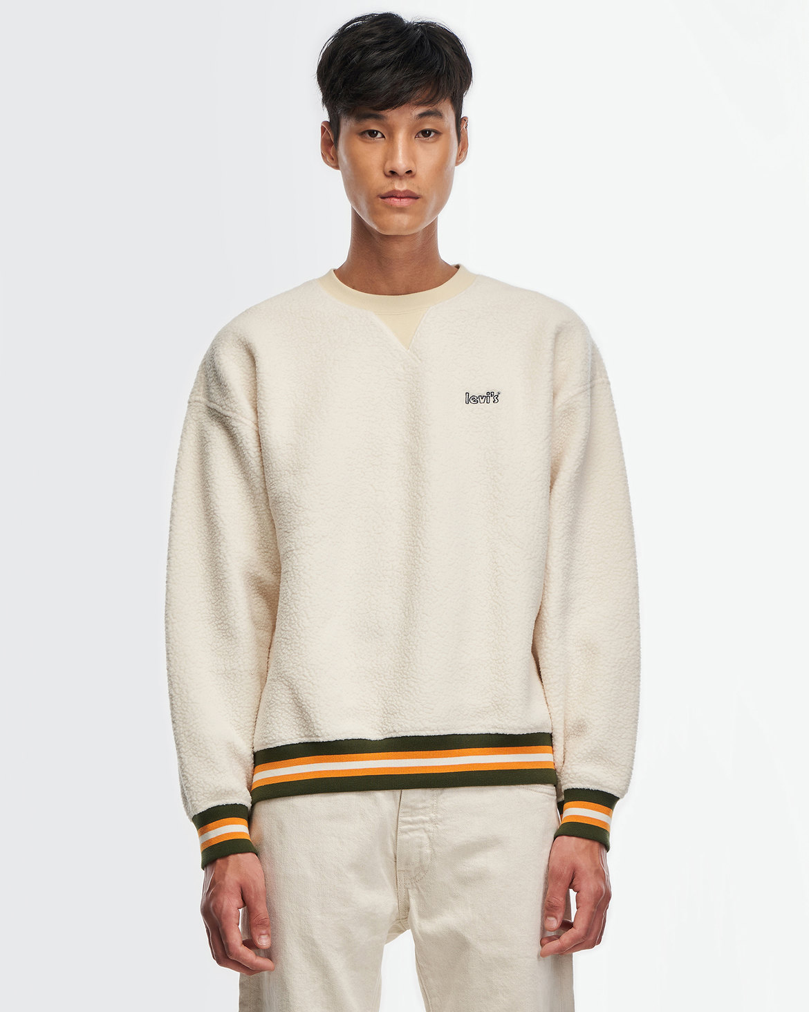 Sherpa Tipped Crewneck Sweatshirt | Levi