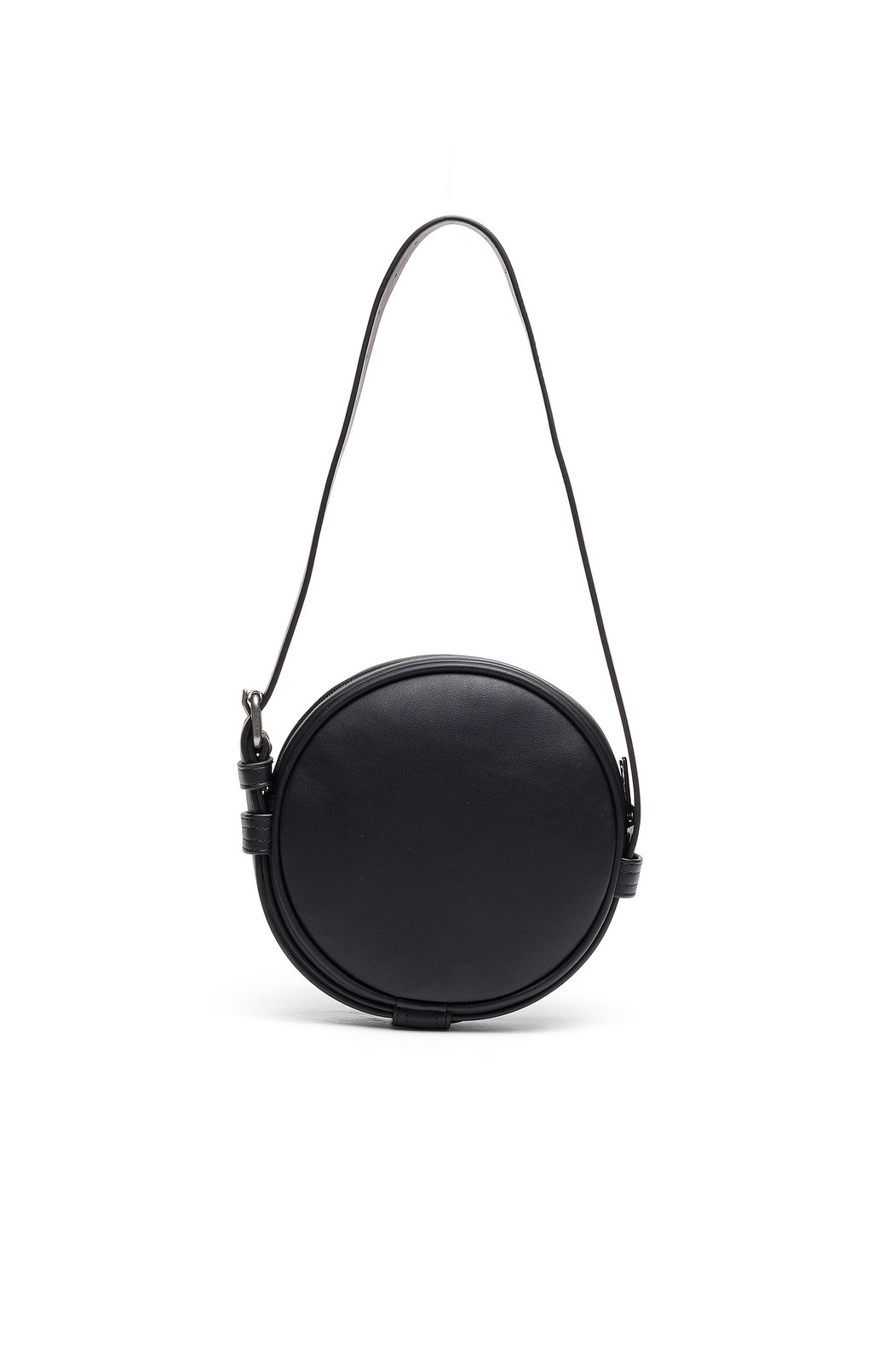 Round Shoulder Bag In Faux Leather