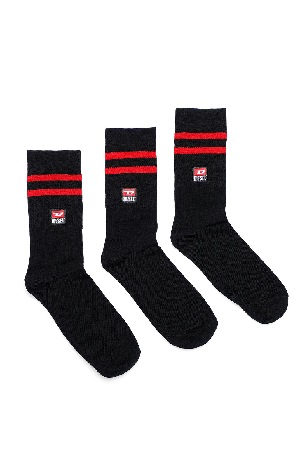 Socks With Striped Cuffs - 3 Pack
