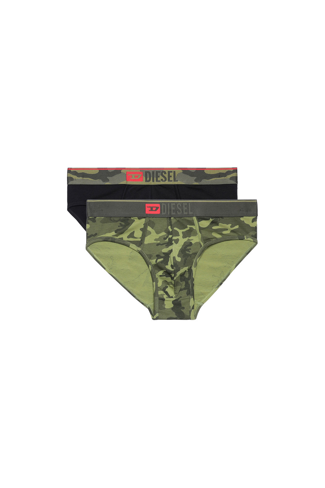 Briefs With Camo Print - 2 Pack