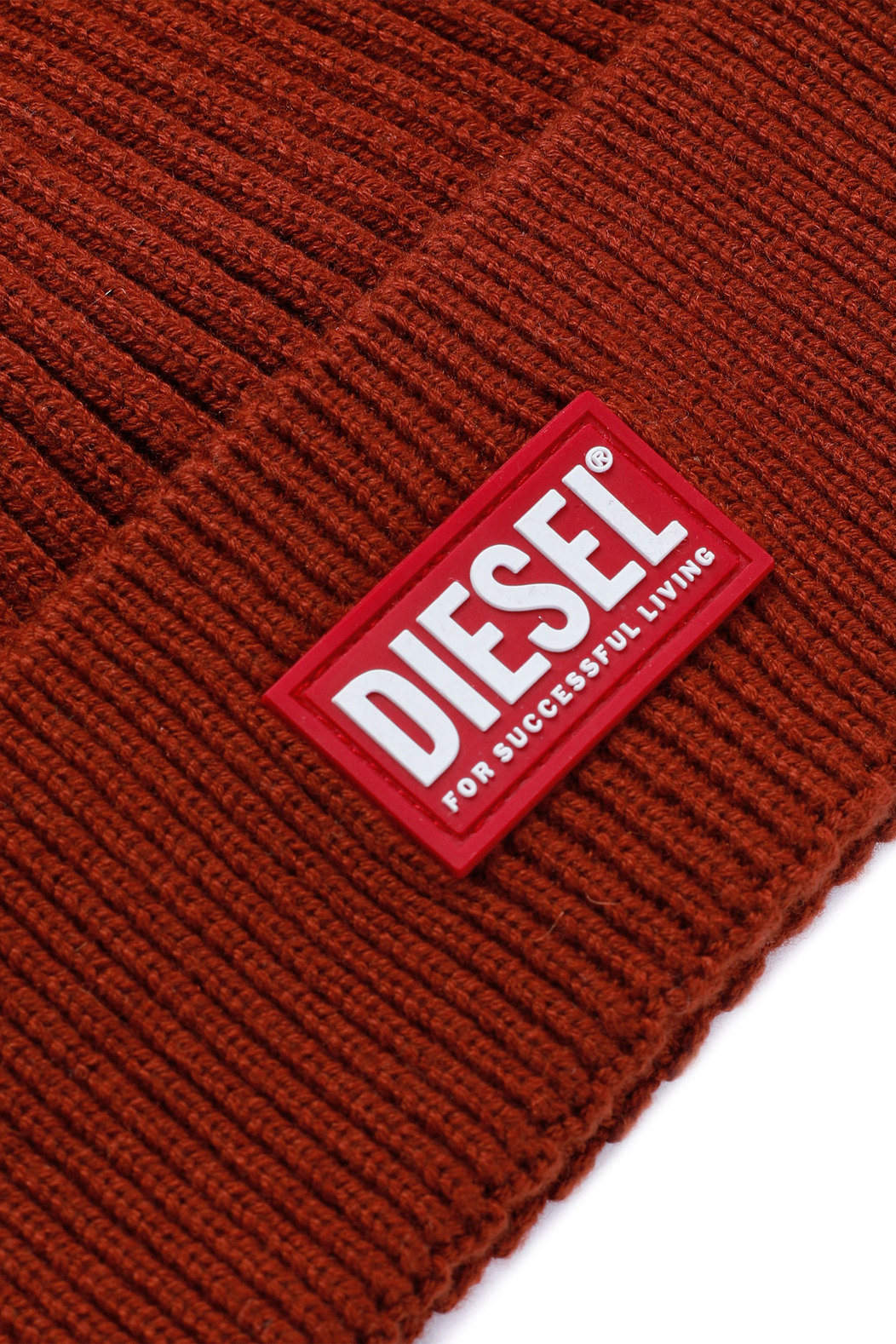 Ribbed Beanie With Logo Patch