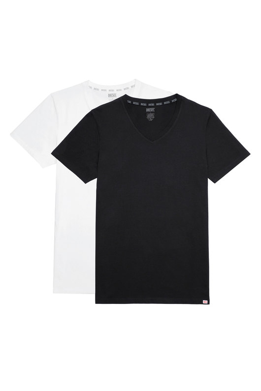 V-Neck T-Shirts With D Patch - 2 Pack