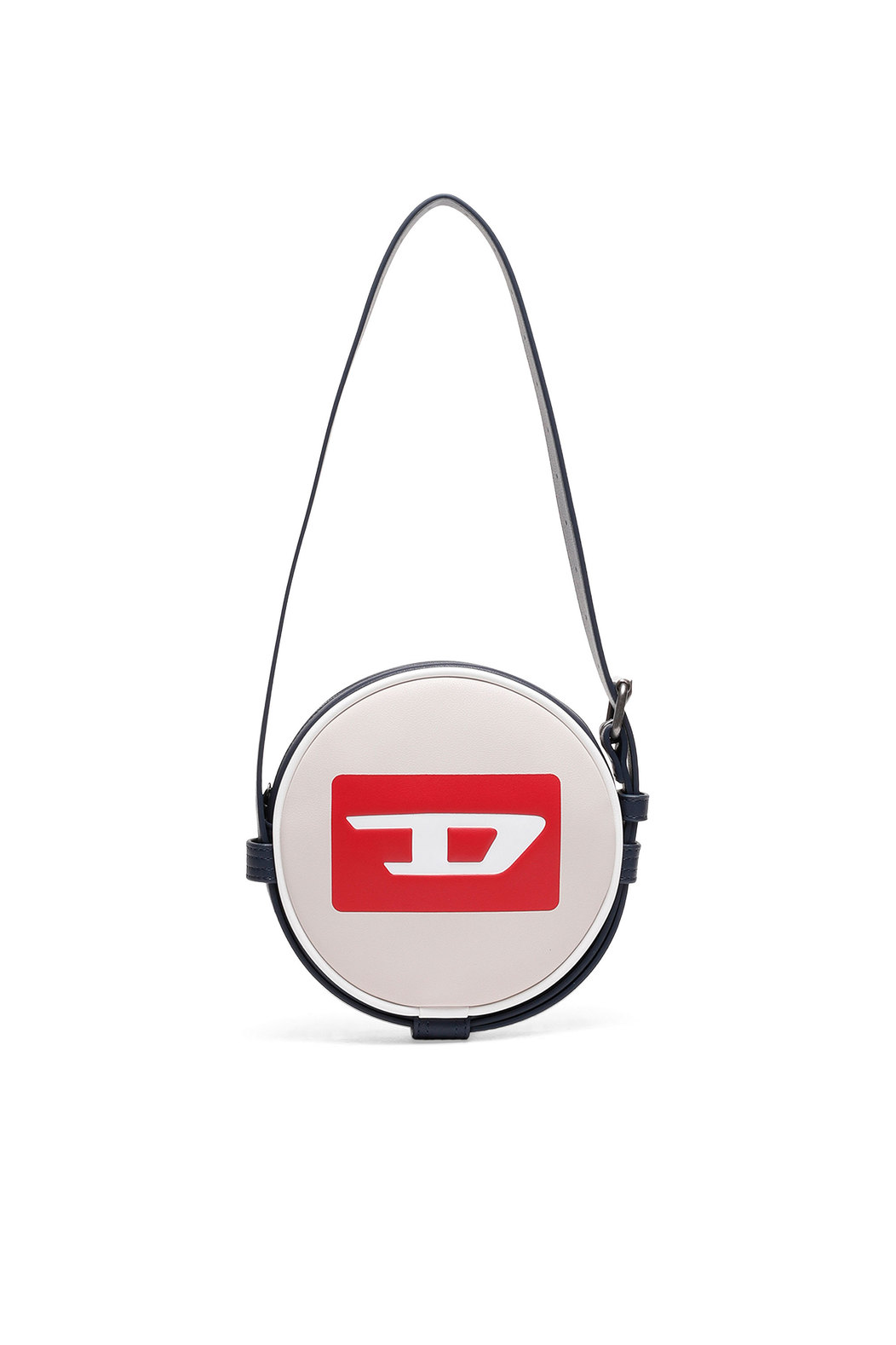 Round Bag In Colour-Block Faux Leather