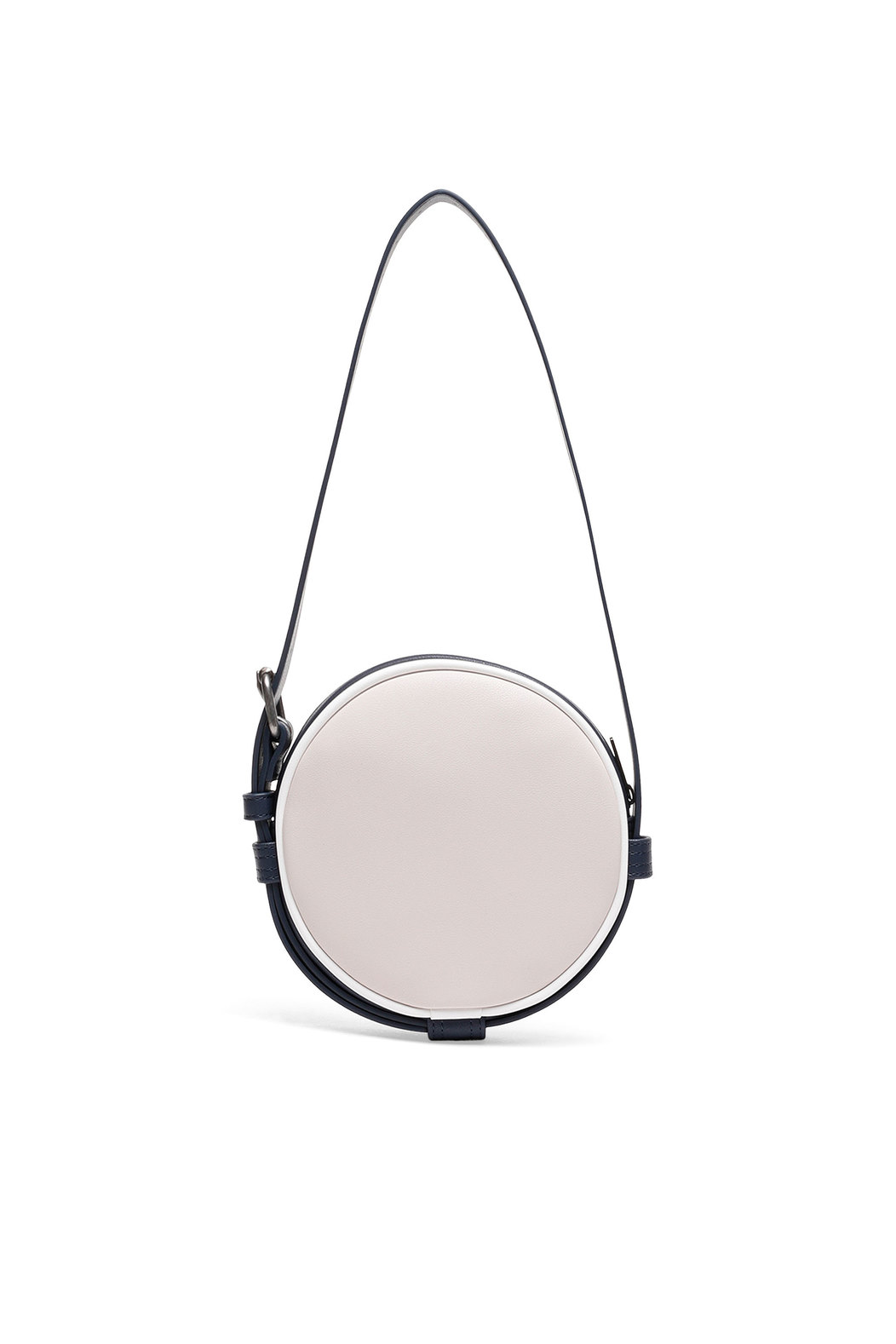 Round Bag In Colour-Block Faux Leather
