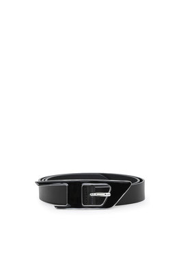 Leather Belt With Enamelled D Buckle | Diesel