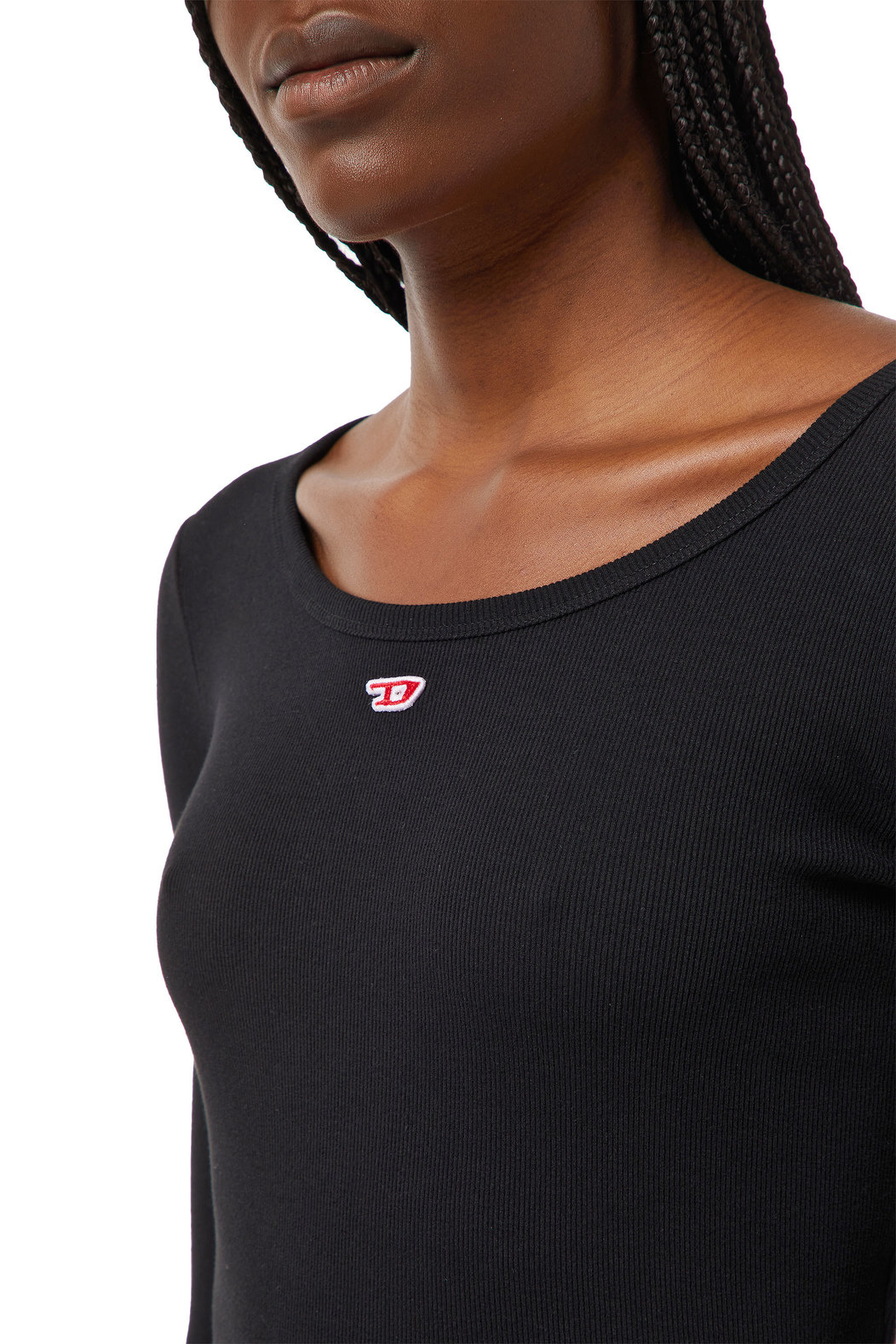 Long-sleeve top with D logo
