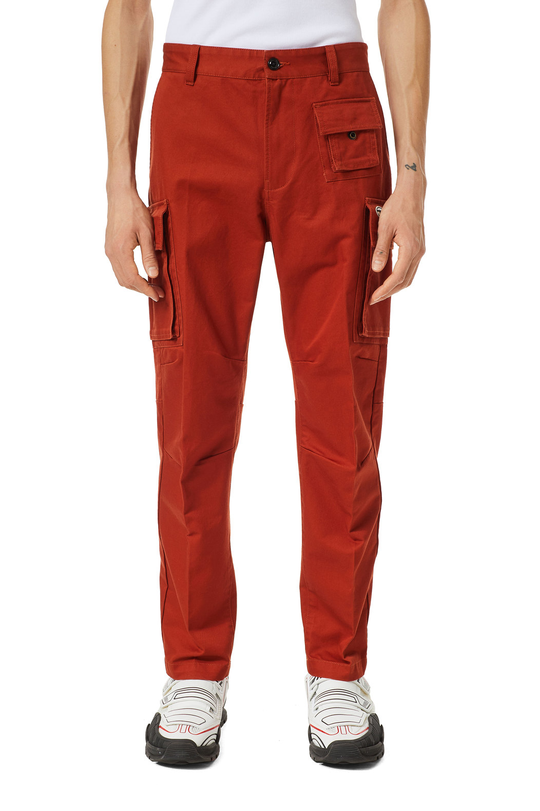 Cargo pants in cotton twill