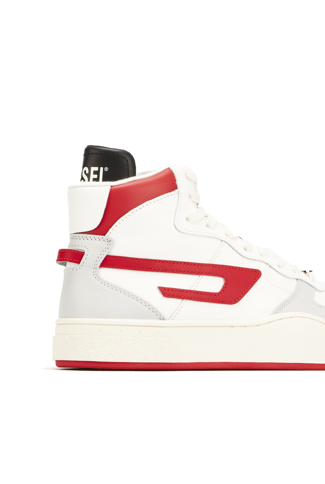 Leather High-Top Sneakers With D Logo